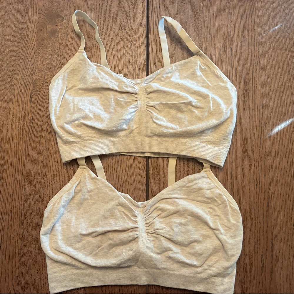 Kindred Bravely Sublime Bamboo Hands-Free Pumping Lounge & Sleep Bra Set of 2